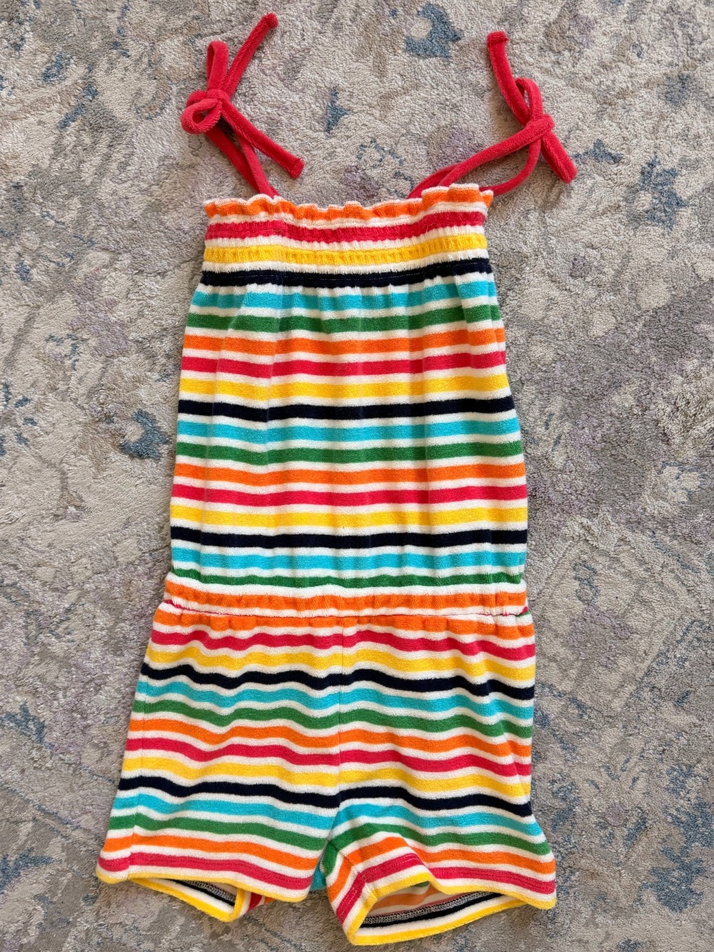 Colorful Striped Terry cloth Romper from Hannah anderrson